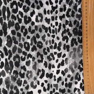 Geruwde sweaterstof Animal skin grey digital print