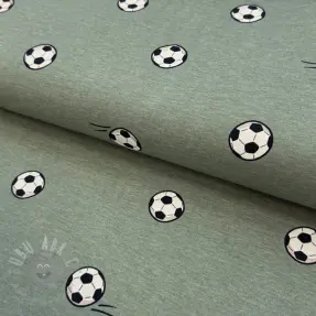 Tricot Soccerballs green melange