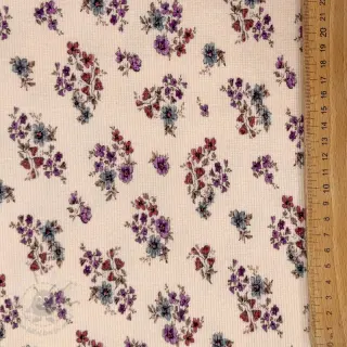 Tricot RIB Flower bouquet design A digital print