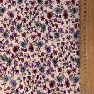 Tricot RIB Flower bouquet design B digital print