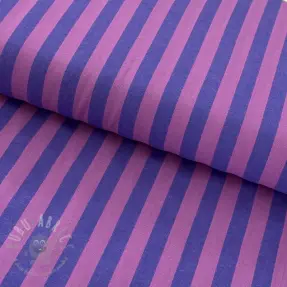Katoenen stof YARN DYED BIG Stripes purple