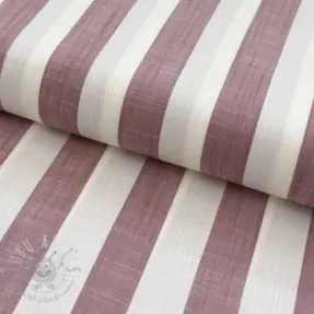 Viscose YARN DYED Stripes BIG blush