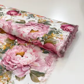 Viscose RADIANCE Manon ecru digital print