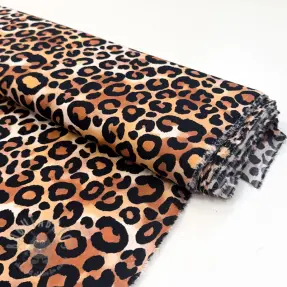 Viscose RADIANCE Panthera brown digital print