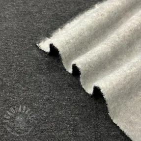 Geruwde sweaterstof JOGGING anthracite melange
