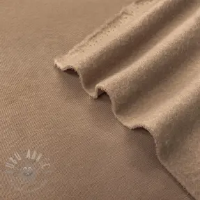Geruwde sweaterstof JOGGING camel