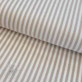 Dubbelgaas/mousseline YARN DYED Summer stripe beige