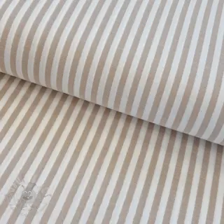 Dubbelgaas/mousseline YARN DYED Summer stripe beige