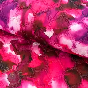 Gewatteerde stof Aquarel nature gradini pink