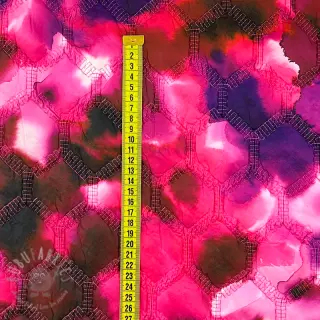 Gewatteerde stof Aquarel nature gradini pink