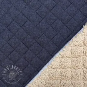 Gewatteerde stof DENIM dark blue