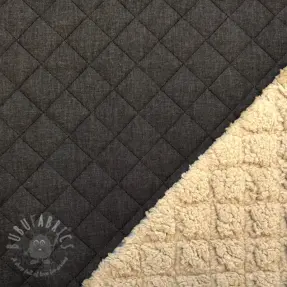 Gewatteerde stof DENIM black