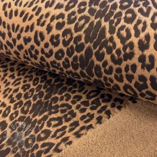 Mantelstof TEDDY SUEDE Panther LEO light brown