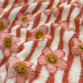 Mantelstof TEDDY JACQUARD Pretty mix design D
