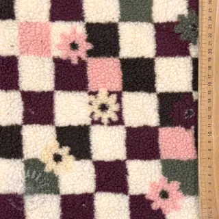 Mantelstof TEDDY JACQUARD Pretty mix design C