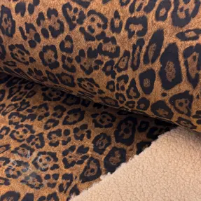 Mantelstof TEDDY SUEDE Panther light brown