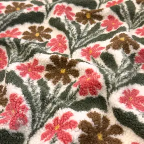 Mantelstof TEDDY JACQUARD Flowers
