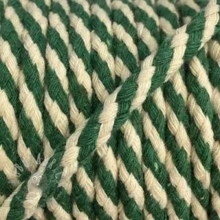Katoenen koord 5 mm green ecru