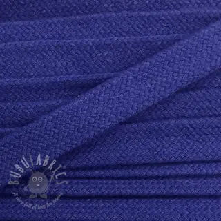Katoenen koord plat 13 mm donkerblauw