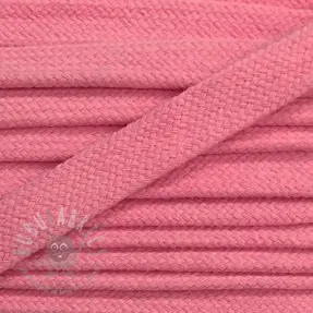 Katoenen koord plat 13 mm lichtroze