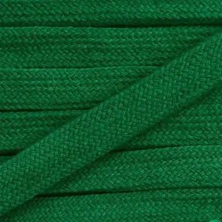 Bavlnená šnúra plochá 13 mm zelená tmavá