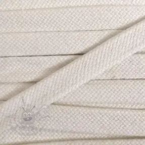 Katoenen koord plat 15 mm cream