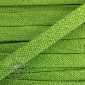 Katoenen koord plat 15 mm dark lime
