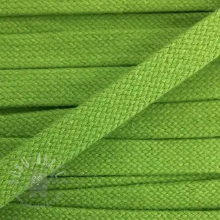 Katoenen koord plat 15 mm dark lime
