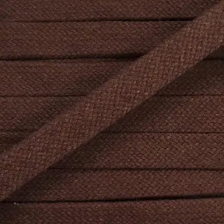 Bavlnená šnúra plochá 15 mm choco