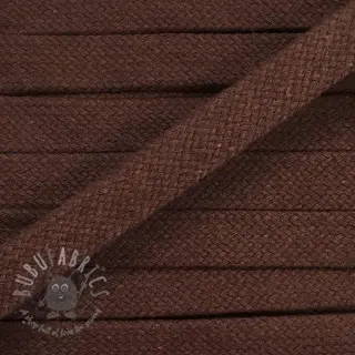 Katoenen koord plat 15 mm choco