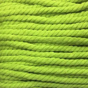 Bavlnená šnúra točená 12 mm limetka