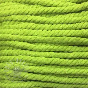 Katoenen koord getwijnd 12 mm limetka