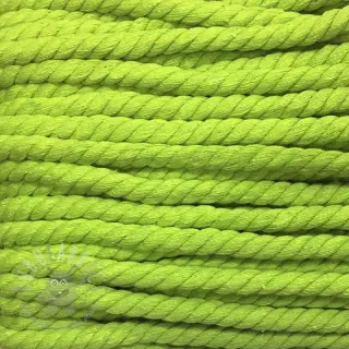 Katoenen koord getwijnd 12 mm limetka