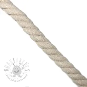 Katoenen koord getwijnd 2,5 cm cream