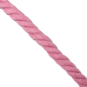 Bavlnená šnúra točená 2,5 cm rose