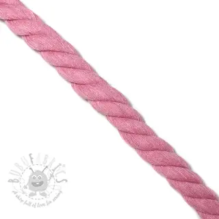 Katoenen koord getwijnd 2,5 cm rose
