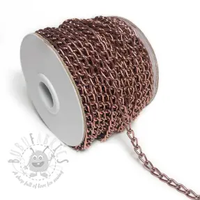 Metalen ketting 5 mm old pink