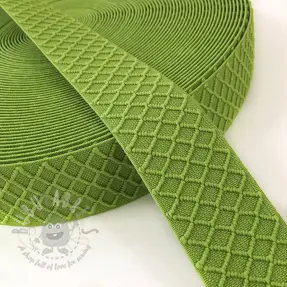 Glad elastiek 4 cm Rhombus lime