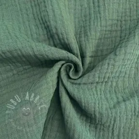 Dubbelgaas/mousseline green ORGANIC