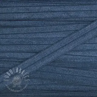 Omvouwelastiek 15 mm steel blue