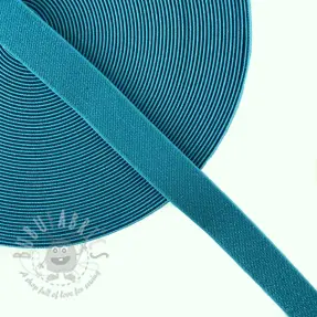 Glad elastiek 2,5 cm glitter blue