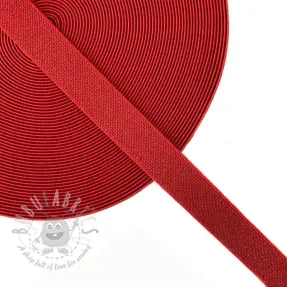 Glad elastiek 2,5 cm glitter red