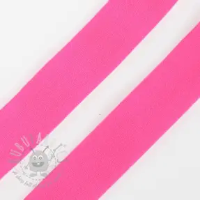 Omvouwelastiek mat 20 mm neon roze