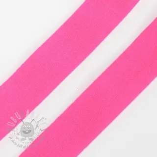 Omvouwelastiek mat 20 mm neon roze