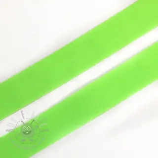 Omvouwelastiek mat 20 mm neon groen