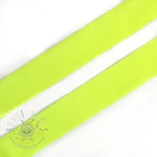 Omvouwelastiek mat 20 mm neon geel