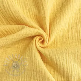 Dubbelgaas/mousseline soft yellow ORGANIC