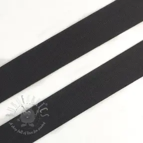 Omvouwelastiek mat 20 mm donkergrijs