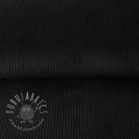 Ribfluweel black
