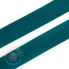 Omvouwelastiek mat 20 mm donkergroen